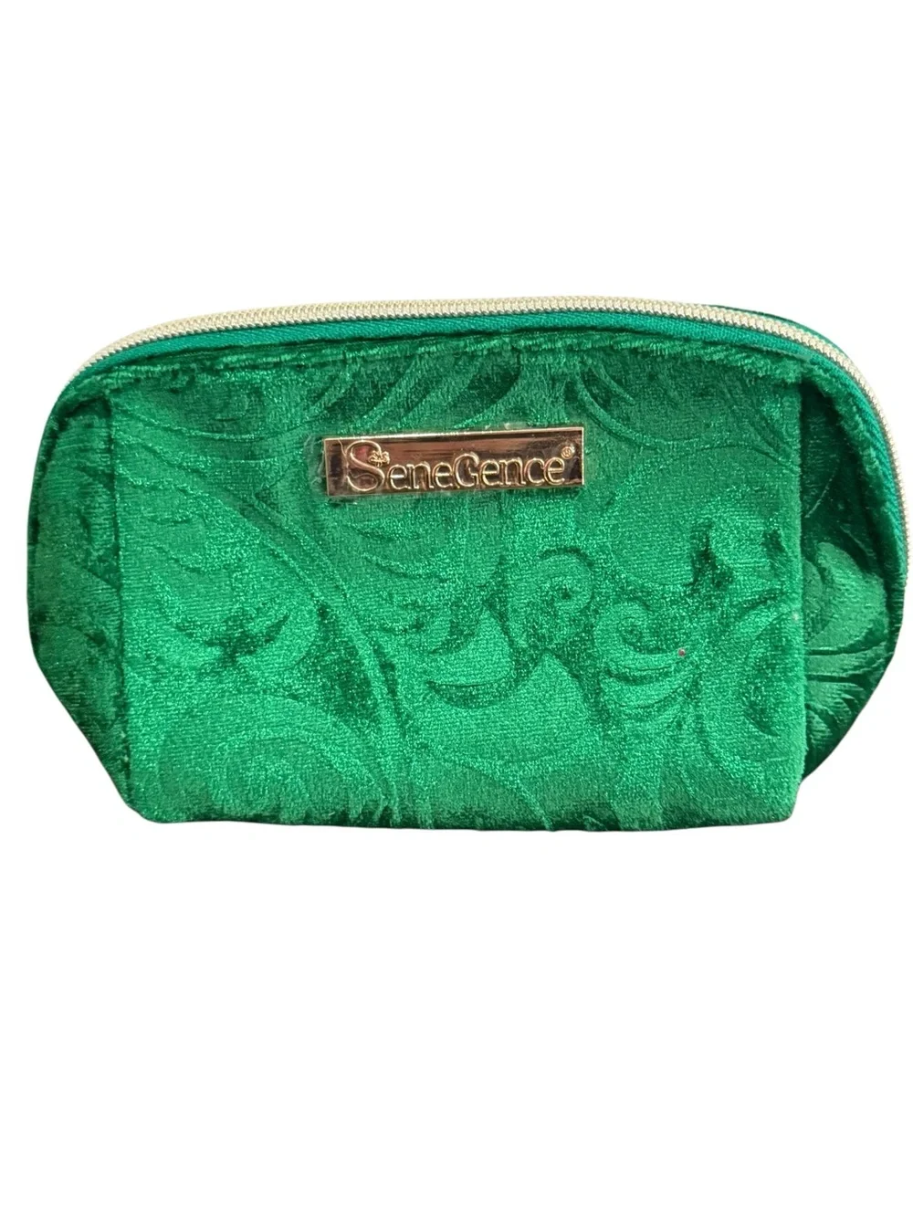 SeneGence Pink, Green, White & Rainbow Glitter Makeup Pouch 4 piece